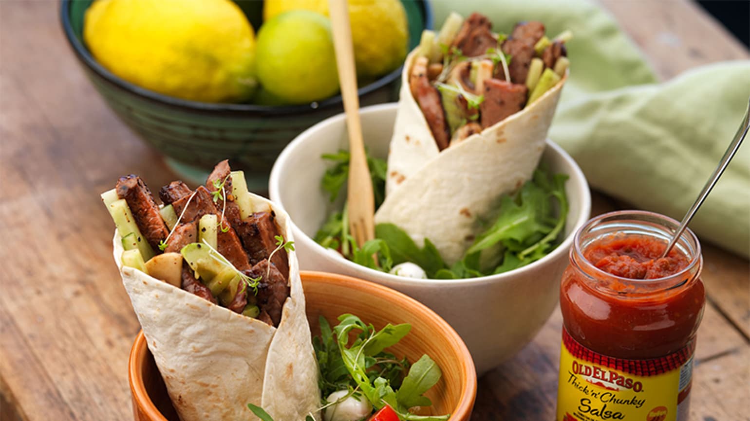 fajitas-with-shredded-beef-and-mushrooms